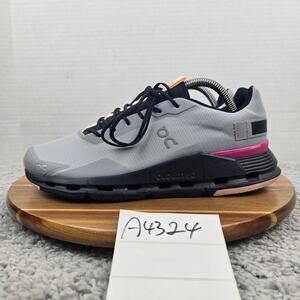 On Running Womens 9.5 Cloudnova Form Gray Navy Daily Gym Athletic Running Shoe